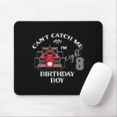 Kids 8th Birthday Race Car Bday Boy Cant Catch Me  Mousepad (Mit Mouse)