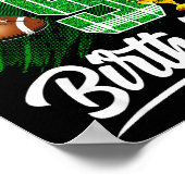 Kids 9 Year Old Its My 9th Birthday Football Theme Poster (Ecke)