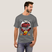 Kids 9 Year Old Race Birthday Tee 9th Racing Party (Vorne ganz)