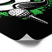 Kids 9th Birthday Boy Golf Player Golf 9 Years Old Poster (Ecke)