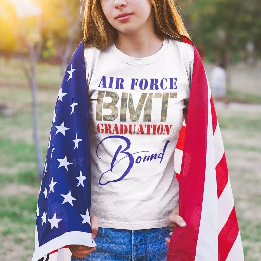 Kids Air Force BMT Abschluss an der Vorderseite T-Shirt