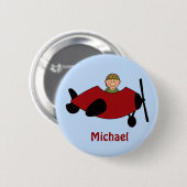 Kids Airplane - Schaltfläche Button (Vorne & Hinten)