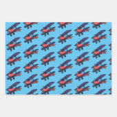 Kids Airplane Trio Geschenkpapier Set (Vorderseite)