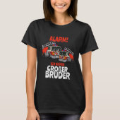 Kids Alarm Ich Werde Große Bruder Feuer Brigade Ca T-Shirt (Vorderseite)