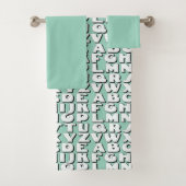 Kids Alphabet Aqua Badhandtuch Set (Insitu)