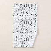Kids Alphabet Badhandtuch Set (Handtuch)
