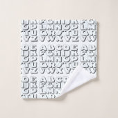 Kids Alphabet Badhandtuch Set (Waschlappen)