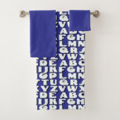 Kids Alphabet Blue Badhandtuch Set (Insitu)