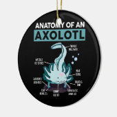 Kids Anatomie eines Axolotl mexikanischen Walking  Keramik Ornament (Links)