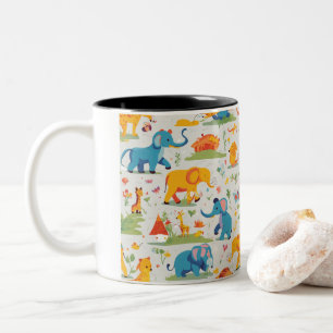 🦁 🐘 Kids Animal Cup Designs 🐵 🐻 Zweifarbige Tasse