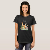 Kids Animal deer rabbit hedgehog Codi T-Shirt (Vorne ganz)