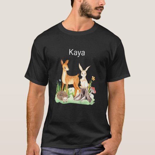 Kids Animal deer rabbit hedgehog Kaya T-Shirt (Vorderseite)