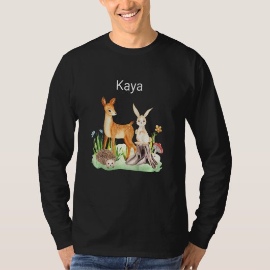 Kids Animal deer rabbit hedgehog Kaya T-Shirt (Vorderseite)