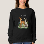 Kids Animal deer rabbit hedgehog Robin Premium Sweatshirt (Vorderseite)