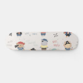 Kids Animal Party Pirate Skateboard (Horizontal)