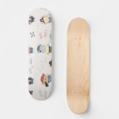 Kids Animal Party Pirate Skateboard (Vorderseite)