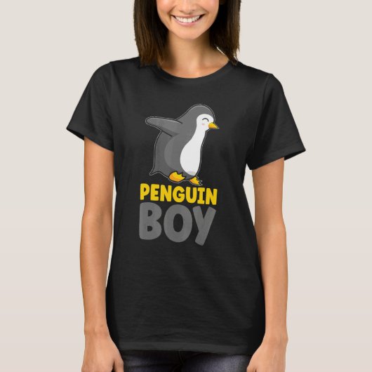 Kids Animal Penguin Boy T-Shirt (Vorderseite)