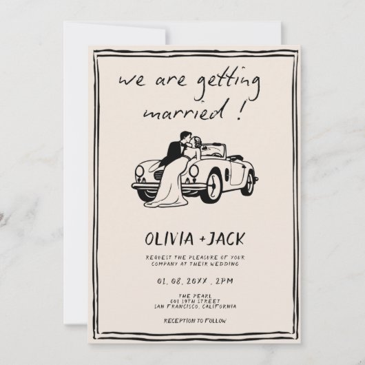 Kids Are Getting Married Photo QR Code Wedding Einladung (Vorderseite)