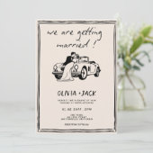 Kids Are Getting Married Photo QR Code Wedding Einladung (Stehend Vorderseite)