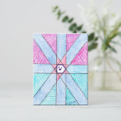 Kid's Art Postcard - Shanes Design Postkarte (Stehend Vorderseite)