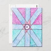 Kid's Art Postcard - Shanes Design Postkarte (Vorne/Hinten)