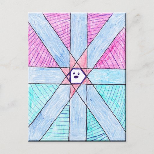 Kid's Art Postcard - Shanes Design Postkarte (Vorderseite)