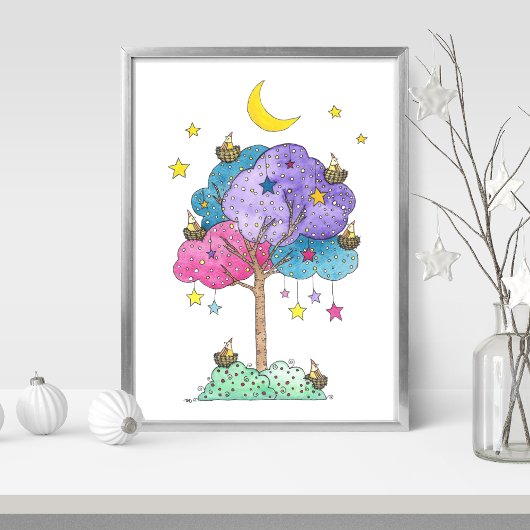 Kids Art Prints | Sweet Dreams Watercolor Poster