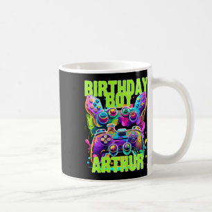 Kids Arthur Birthday Boy Video Game Birthday Gamer Kaffeetasse
