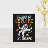 Kids Astronaut ist bereit, den 1. Karte (Gelbe Blume)