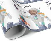 Kids Astronauten Foto Schöne Klassik Neue EPIC Geschenkpapier (Rolleneckpunkt)