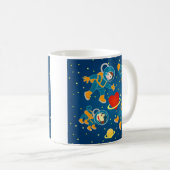 Kids Astronauten Raumfahrt Liebe Kaffeetasse (VorderseiteRechts)