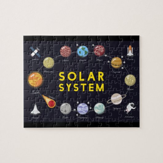 Kids Astronomy Planets Astronaut Universe Puzzle (Horizontal)