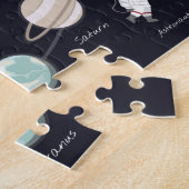 Kids Astronomy Solar System Astronaut Monogram Puzzle (Seite)