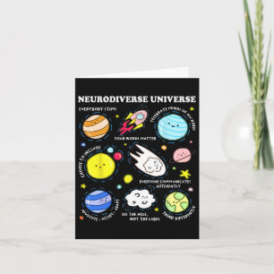 Kids Autismus Bewusstsein Neurodiverses Universum Karte