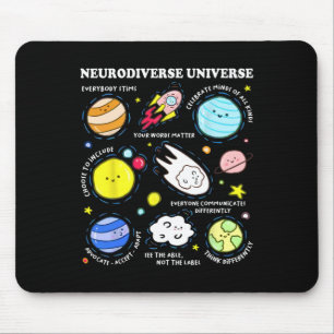 Kids Autismus Bewusstsein Neurodiverses Universum Mousepad