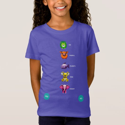 Kid's Autistic Communication Fine Jersey T - Shirt (Vorderseite)