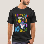 Kids Baby Niedlich Shark 10th Birthday Boy Girl 10 T-Shirt<br><div class="desc">Kinder Baby Niedlicher Hai 10. Geburtstag Junge Mädchen 10 Jahre alt Kinder</div>