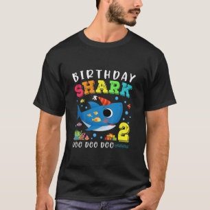 Kids Baby Shark 2Nd Birthday Boy Girl 2 Year Old G T-Shirt
