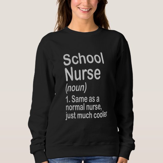 Kids Back To School First Day Nurse School Nurse D Sweatshirt (Vorderseite)