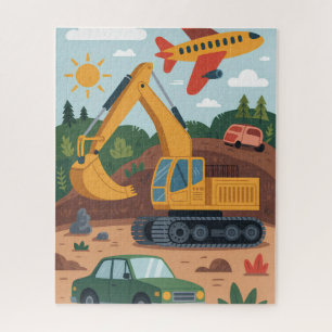 Kids Bagger Flugzeuge Kunstpuzzle Puzzle