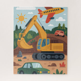 Kids Bagger Flugzeuge Kunstpuzzle Puzzle