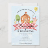 Kids Barnyard Birthday Invite Einladung (Vorderseite)