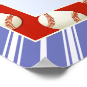 Kids-Baseball-Foto-Poster Poster (Ecke)