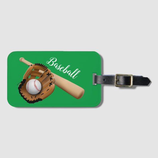 Kids Baseball Gepäckanhänger (Vorderseite (Horizontal))