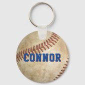 Kids Baseball Personalisiert Backpack Schlüsselanhänger (Vorderseite)