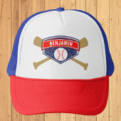 Kids Baseball Personalisiert Name Truckerkappe