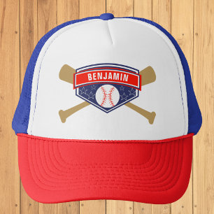 Kids Baseball Personalisiert Name Truckerkappe