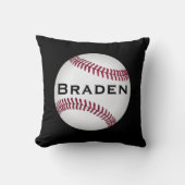 Kids Baseball Player Individuelle Name oder Textki Kissen (Vorderseite)