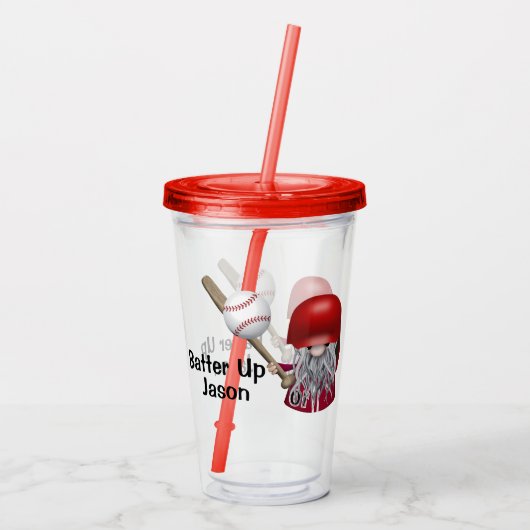 Kids Baseball-Saison Acryltrinkbecher (Rückseite)