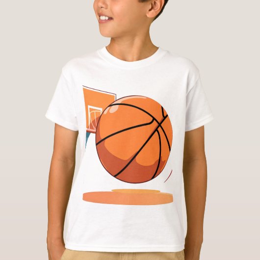 Kids' Basic T - Shirt - Big Basketball (Vorderseite)